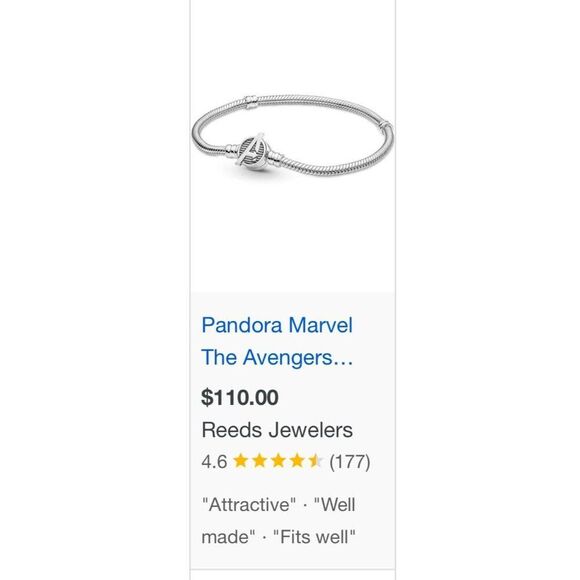 Pandora 925 Avengers Clasp Bracelet - Picture 4 of 4